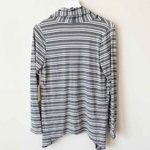 41Hawthorn Cardigan Size S Striped Jersey Sweater Stretch Gray NWT StitchFix - Picture 2 of 5